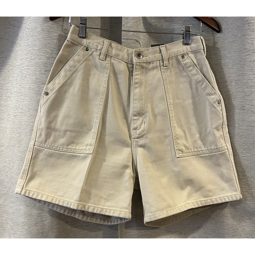 Vintage Route 66 Carpenter Beige Denim Shorts Size 11/12